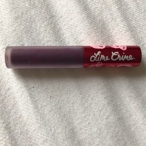 🎂SOLD🎂 lime crime matte liquid lipstick in raven